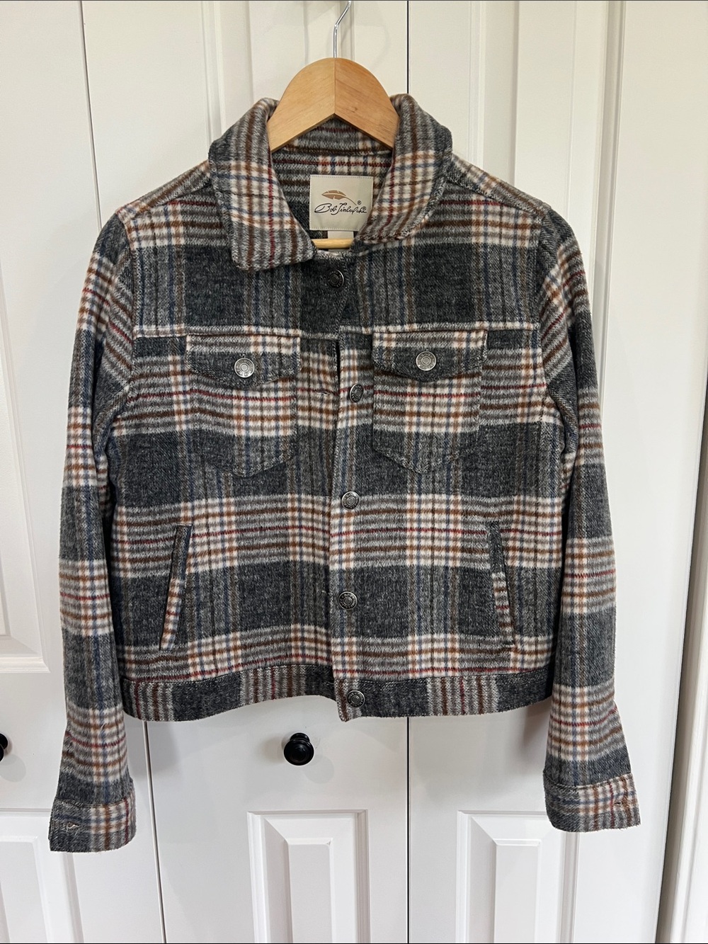Bob Timberlake Heritage Plaid Wool-Blend Jean Jacket